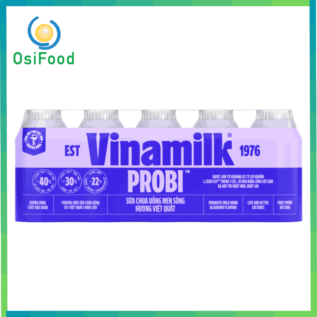 Sữa chua uống Vinamilk Probi việt quất 5x65ml