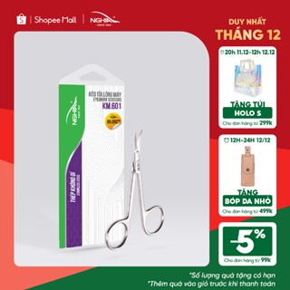  Kéo Cắt Tỉa Lông Mày Mũi Cong Nhọn Thép Không Gỉ Cao Cấp KỀM NGHĨA KM.601 