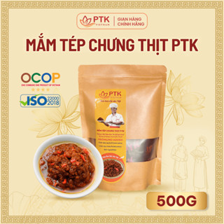 Thịt Chưng Mắm Tép PTK Chuẩn ISO, OCOP - Đặc Sản Việt Nam - Túi 500gr - Mắm Tép Chưng Thịt Ngon