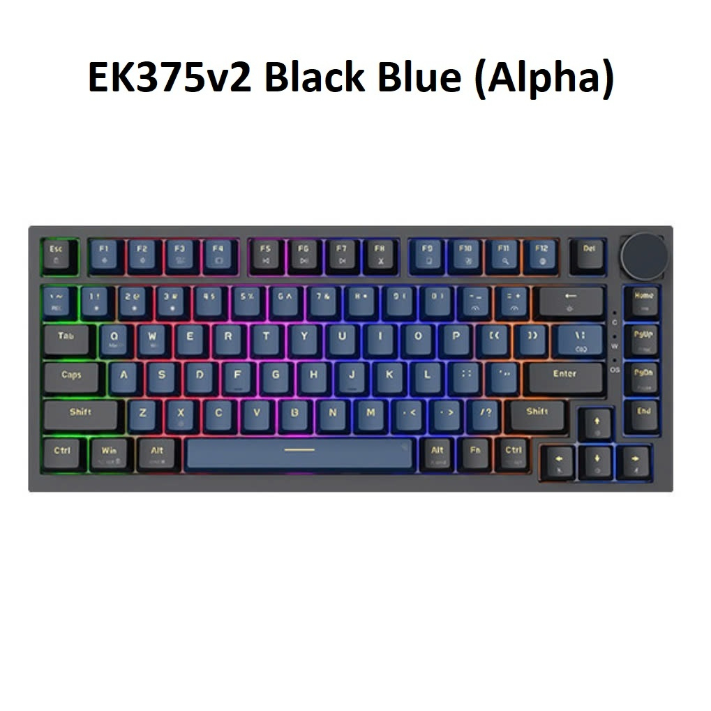Bàn phím cơ E-DRA EK375 V2 Alpha Black Blue