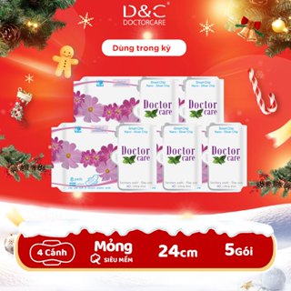  Combo 5 gói băng vệ sinh thảo dược Doctor Care ban ngày 24.5cm Doctor Care Hà Nội Store  LOẠI DÀY DÙNG TRONG KỲ  