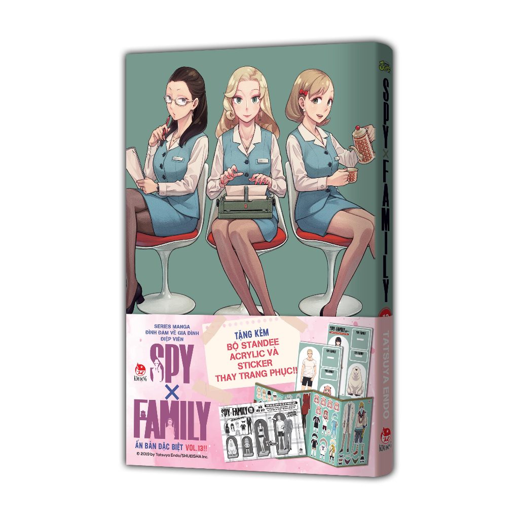 Truyện tranh Spy x Family - Tập 13 - Bản ĐẶC BIỆT và COMBO - Tặng kèm Set Sticker + Set Standee - NX
