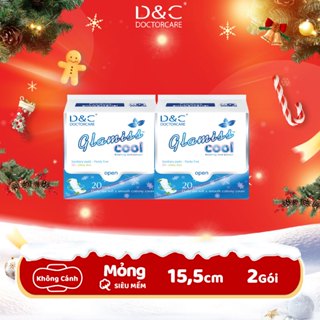  Bộ 2 gói băng vệ sinh thảo dược Glamiss Cool hàng ngày 16cm hương thơm bạc hà siêu mỏng Doctor Care Hà Nội Store 