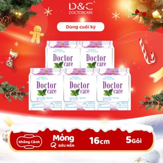  Combo 5 gói băng vệ sinh thảo dược Doctor Care hàng ngày 16cm Doctor Care Hà Nội Store  LOẠI BÉ DÙNG CUỐI KỲ  