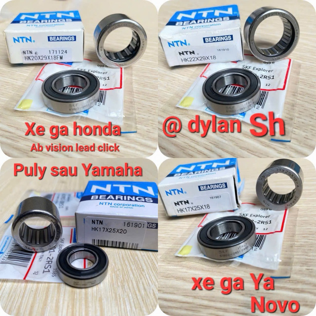 Bi đũa,bi 6902 bạc đạn puly nồi sau xe ga honda yamaha