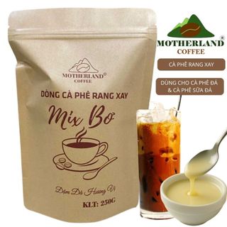 Cafe Rang Bơ Pha Sữa Đá Blend Arabica & Culi & Robusta Coffee Không Vị Chua Cà Phê