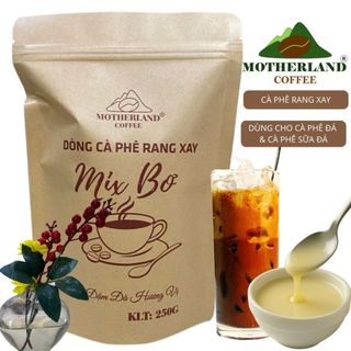 Cafe Rang Bơ Pha Sữa Đá Blend Arabica & Culi & Robusta Coffee Không Vị Chua Cà Phê