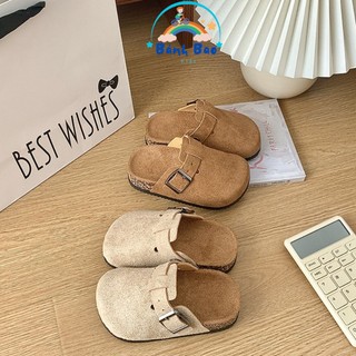 (Phom nhỏ tăng 1 size) Dép Sục Da Lộn Thời Trang Cho Bé Trai, Bé Gái Nhẹ Êm, Mềm 2025 GV04