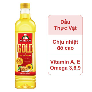  Dầu ăn cao cấp Meizan Gold chai 1l lựa chọn hoàn hảo cho món ăn ngon và sức khỏe của cả gia đình 