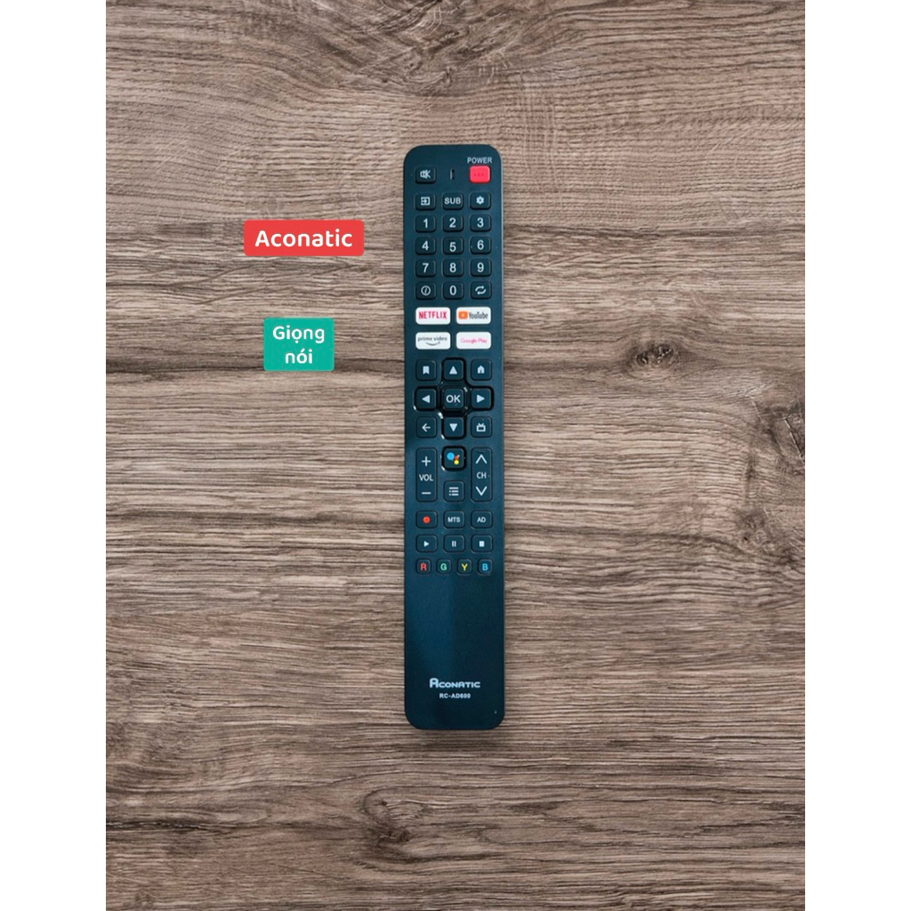 Remote Điều khiển Tivi Aconatic giọng nói