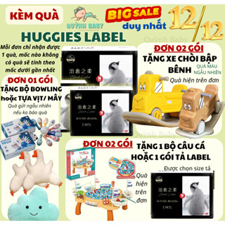  Label  QUÀ TỪ 1gói  Huggies Black Label Bỉm Dán  Quần êm mềm thoáng thấm cho bé đủ size M L XL XXL 