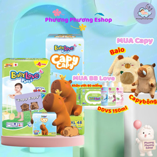  Tã bỉm quần Baby Love Capy Capy siêu thấm thoáng M48 M56 L48 L52 XL48 XXL48 XXL44 3XL33 3XL34 4XL33 