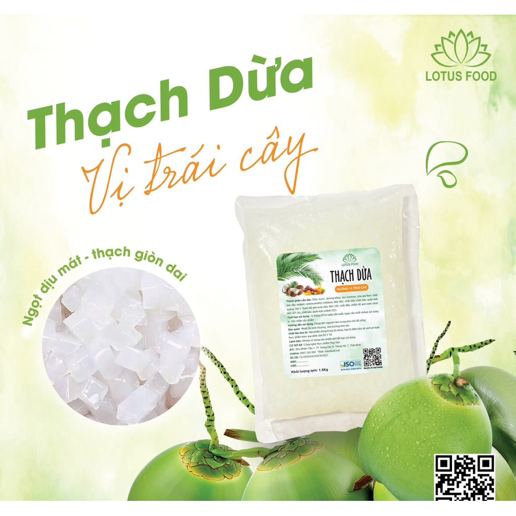 Thạch dừa Lotus Food 1,5kg