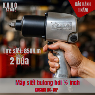Súng bắn bulong 1/2'' kusaki KG18P, máy siết bulong hơi 2 búa, Kako Store