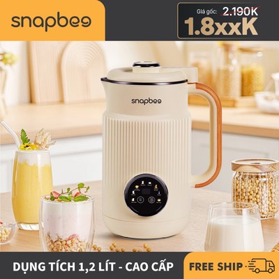 Máy Nấu Sữa Hạt Đa Năng Snapbee CB1200, Êm Ái, Không Cần Rây Lọc, Tính Năng Tạm Dừng Thông Minh