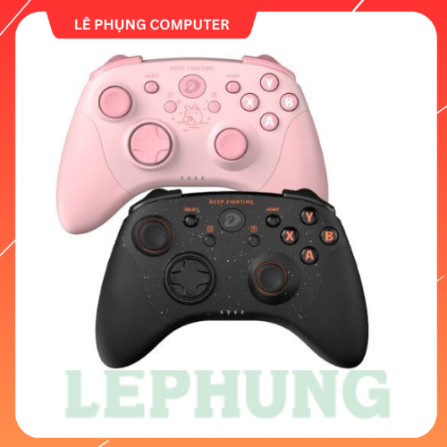 Tay cầm chơi game bluetooth Dareu H101X Wireless Back ( Black / Pink ) - bảo hành 12 tháng