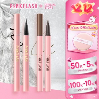  Bút kẻ mắt Pinkflash dạng lỏng nhanh khô màu đen màu nâu chất lì chống nước lâu trôi  0.6g 