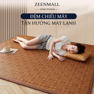 ZEEN Nệm Chiếu Mây Điều Hòa Dạng Thảm Trải Sàn Phòng Khách Có Lót Chống Trơn 160x180 / 200x200