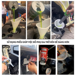 Phễu rót nhớt, quặng rót nhớt đa năng - Nhựa cao cấp, đầu nhọn, chuyên dụng cho xe máy và ô tô