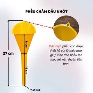 Phễu rót nhớt, quặng rót nhớt đa năng - Nhựa cao cấp, đầu nhọn, chuyên dụng cho xe máy và ô tô
