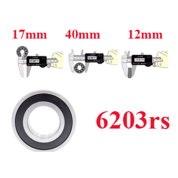 Vòng Bi 6203RS – Bạc Đạn 6203 RS Chạy Êm, Chống Bụi Tốt, Độ Bền Cao
