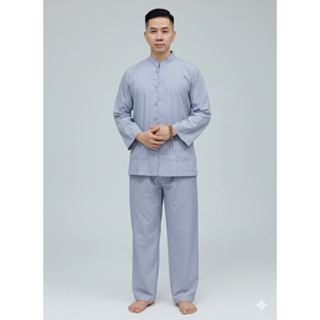  ĐỒ LAM ĐI CHÙA MẪU LÃNH TỤ CÚT NHỰA DÀNH CHO NAM vải kate mềm 