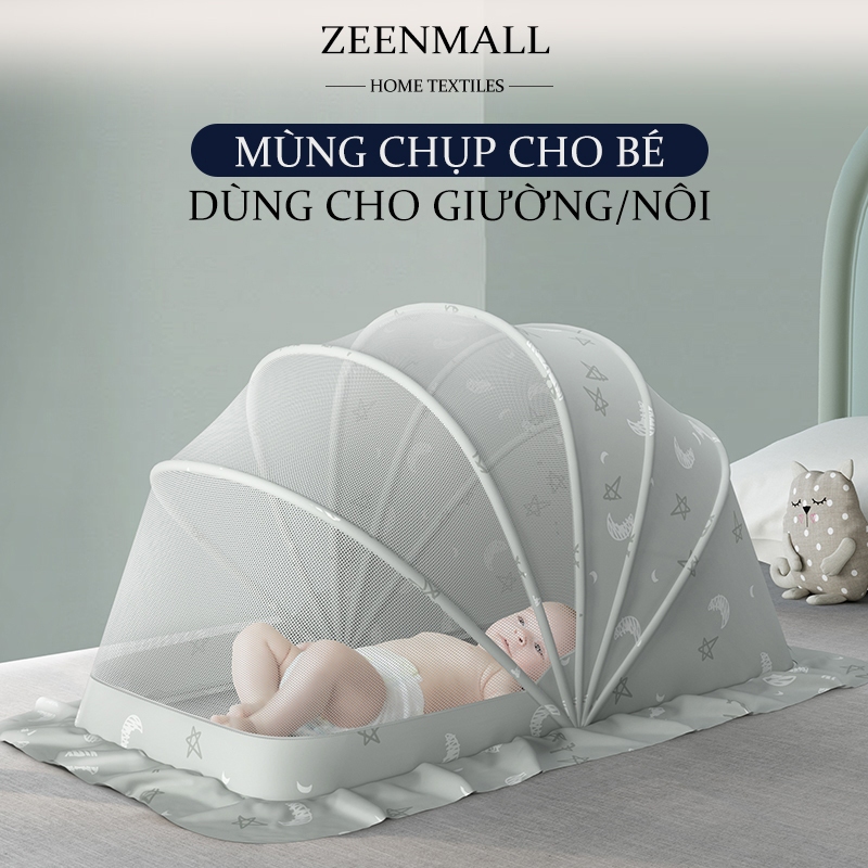 ZEEN Mùng ngủ chống muỗi gấp gọn Phù Hợp 0-5 Tuổi 95/125cm