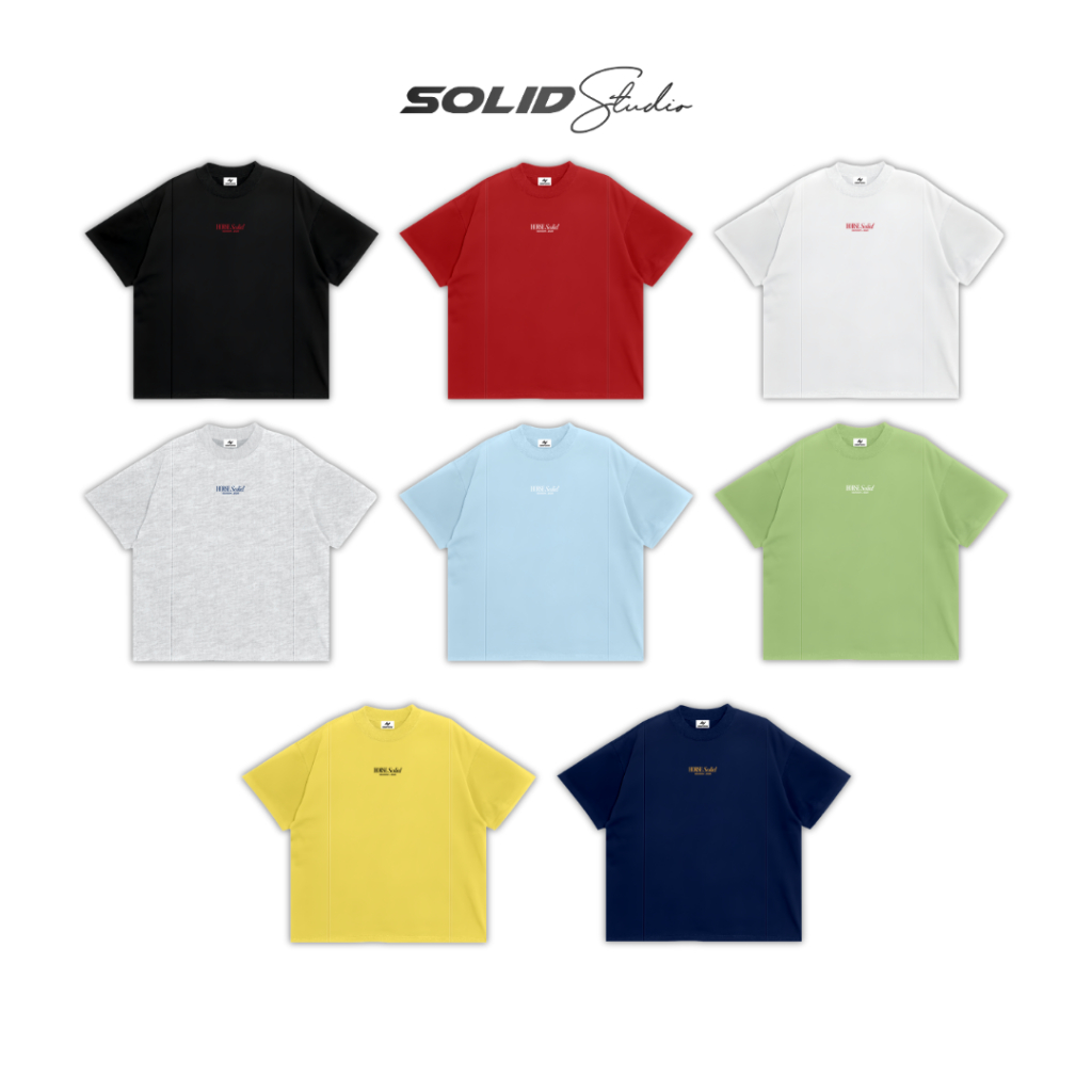 Áo Thun Boxy In Nổi THEHORSE SOLID Local Brand Unisex Cotton 100% 280GSM - TS42 | BigBuy360 - bigbuy360.vn