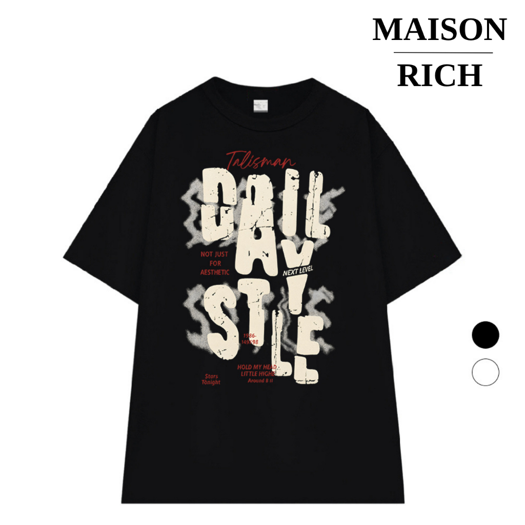 Áo Thun Maison Rich Premium Tee Grunge Daily Style Graphic