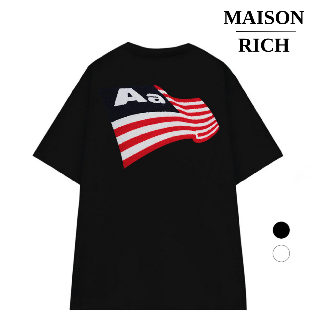 Áo Thun Maison Rich Premium Tee Aastu Aa Flag Wave Graphic