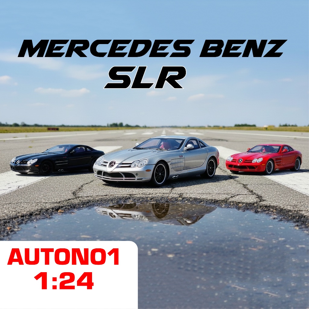 Mô hình xe Mercedes SLR x McLaren 722S full open có đèn âm thanh bằng kim loại tỉ lệ 1:24 Chezhi CZ2