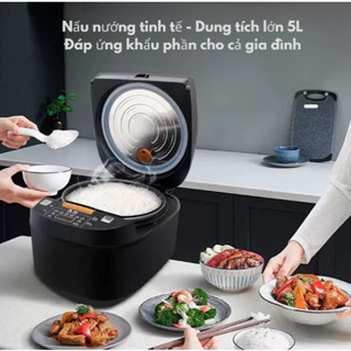 Nồi Cơm Điện Đa Năng 5L – Dung Tích Lớn, Lòng Chảo Chống Dính, 220V