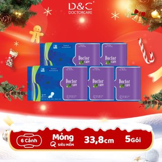  Combo Băng vệ sinh thảo dược Doctor Care ban đêm gói 3 miếng 33.8cm 2 lớp chống tràn Doctor Care Hà Nội Store 