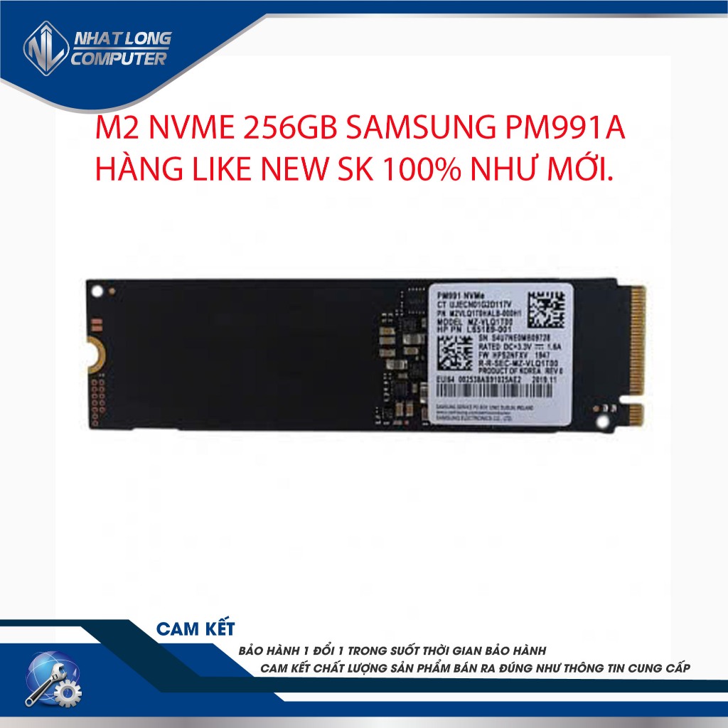Ổ cứng SSD M2 nvme 256Gb Samsung PM991a like new sk 100%.