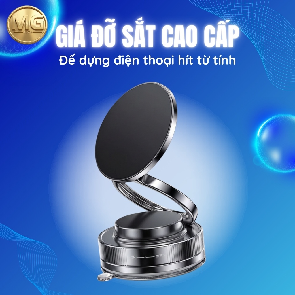 Giá Đỡ Sắt Cao Cấp ,Đế dựng điện thoại hít từ tính cho iPhone, iPad, điện thoại, máy tính bảng đế hí