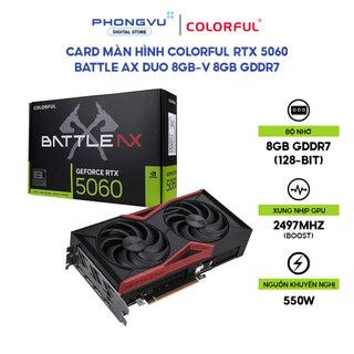  Card màn hình  VGA Colorful GeForce RTX 5060 Battle AX DUO 8GB-V 