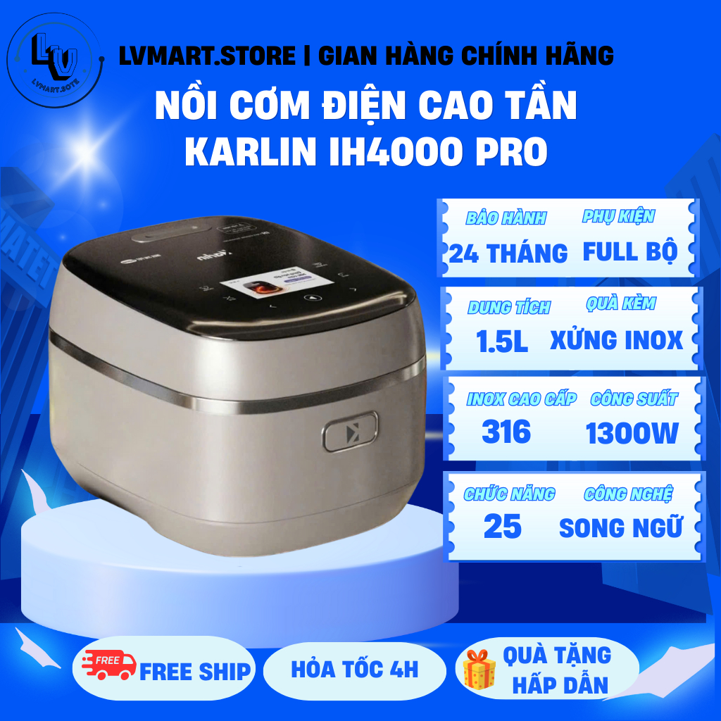 Nồi cơm cao tần KARLIN IH4000 PRO