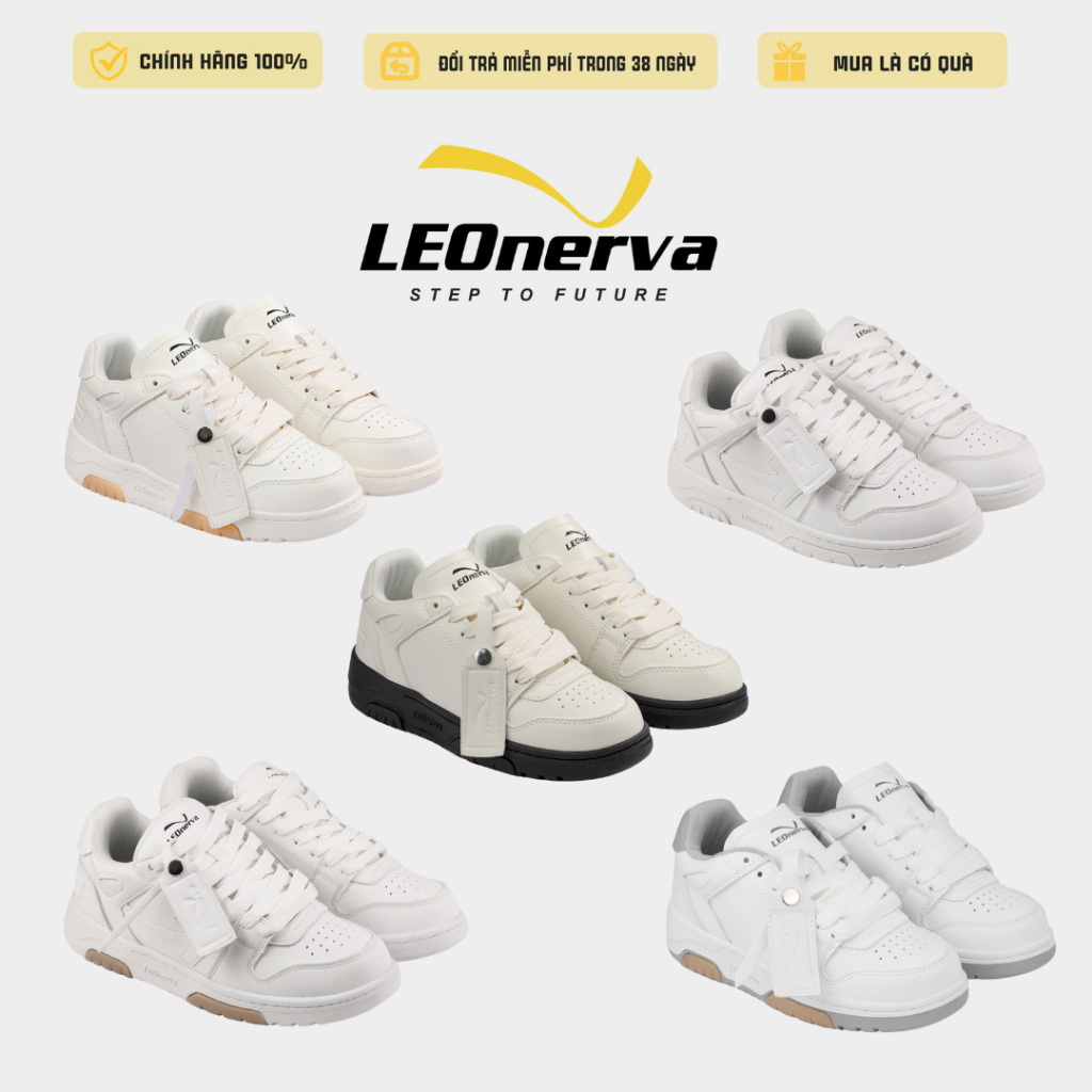 Giày Sneaker Unisex LEOnerva 508 VS1 - BST 6 Màu Bestseller - [ Đế Hack Dáng Cao 5cm ] - Đi Đúng Siz