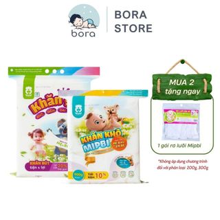  Khăn vải khô Mipbi chính hãng khăn khô đa năng cao cấp dành cho mẹ và bé 