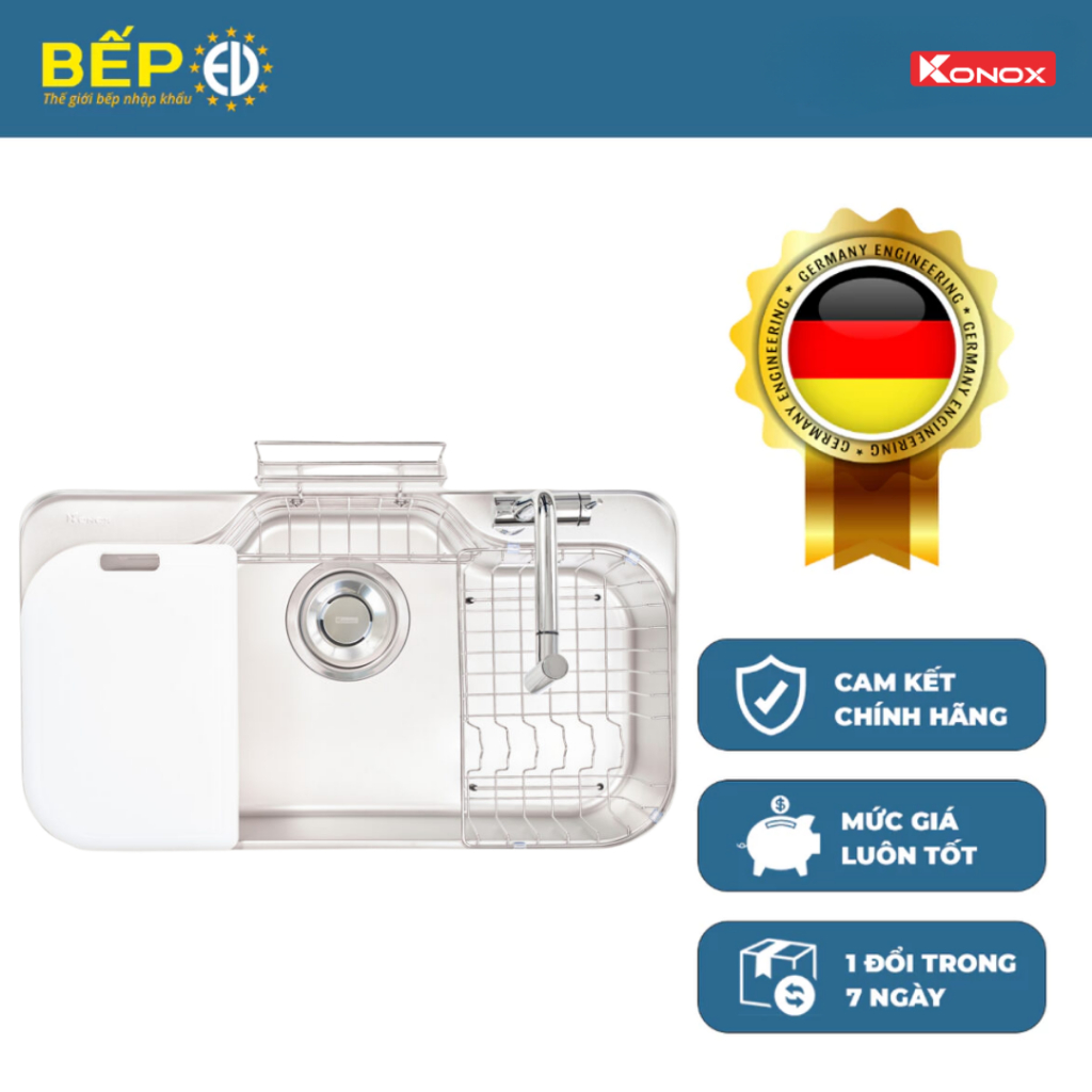 Chậu rửa bát phong cách Nhật bề mặt mịn Tari 9051SM