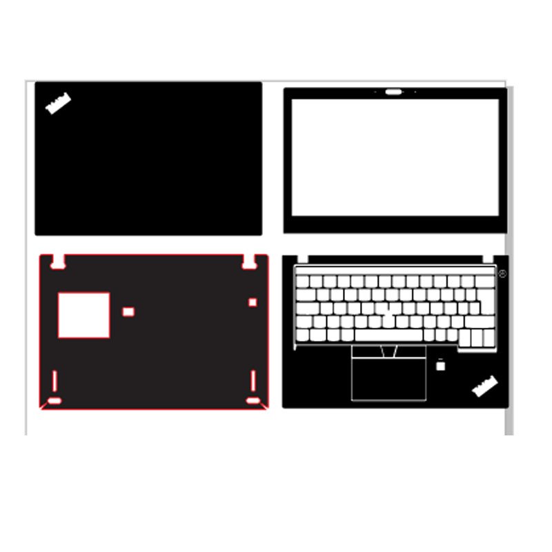 Decal skin Lenovo ThinkPad X280 cắt sẵn mặt ABC