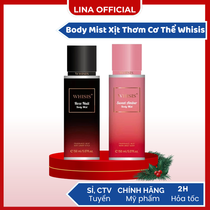 Body Mist Xịt Thơm Cơ Thể Whisis Sweet Amber Body Mist 150ml - Lina Beauty