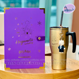   Order  Starbucks China x Harry Potter Bình Giữ Nhiệt Thermos Quidditch Hogwarts University with Bearista Keychain 880ml 