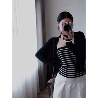   CÓ BIGSIZE  Áo Khoác Cardigan Basic Hàn Quốc Dáng Ngắn Ôm Body Thun Cotton Nữ Tính Dễ Mặc 