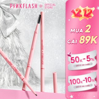  PINKFLASH #SkinnyLine Bút Kẻ Mày Đầu Rút Siêu Mịn 1mm Hai Đầu Không Vón Cục Không Thấm Nước 0.07g 