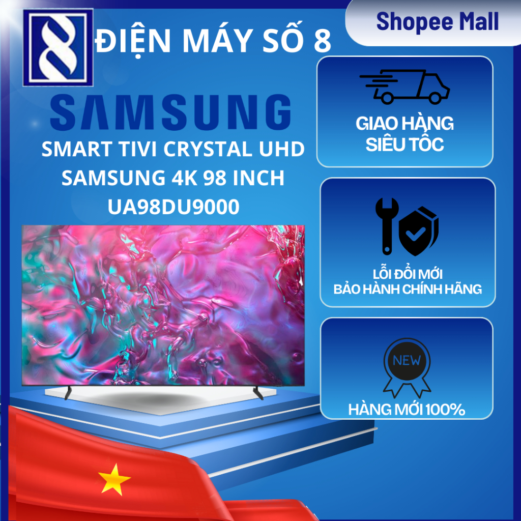 Smart tivi Samsung UA98DU9000 Crystal UHD 4K 98 inch