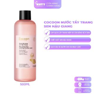  Nước Tẩy Trang Cocoon Sen Hậu Giang Lotus Soothing Micellar Water  500ml  