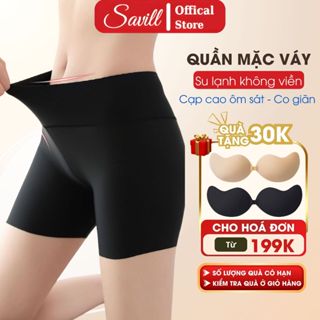  Quần đùi mặc váy cạp cao Quần mặc trong váy chất su mềm mịn thoáng mát SAVILL V8941 