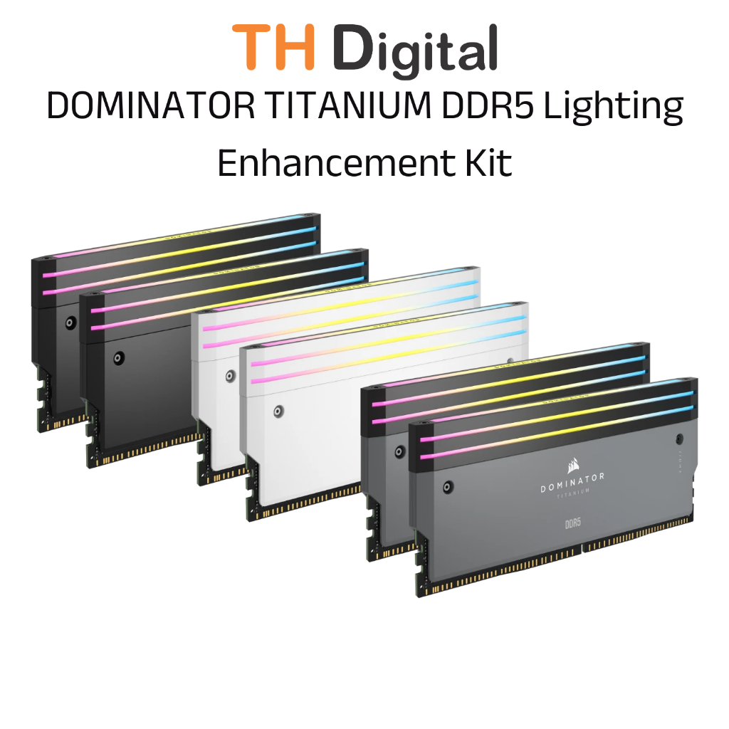 Kit LED Corsair DDR5, DOMINATOR TITANIUM Light Enhancement Kit, RGB LED Heatsink Háng chính hãng