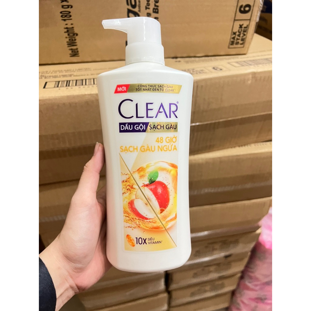 (CHAI 630G) dầu gội clear táo 48h sạch gàu ngứa